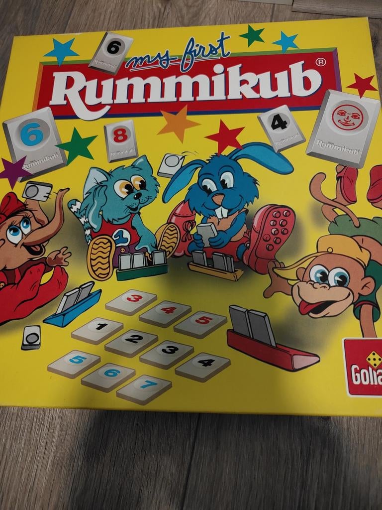 My First Rummikub - Educatief cijferspel voor kinderen, Drie of vier spelers, Ophalen of Verzenden, Zo goed als nieuw, Goliath
