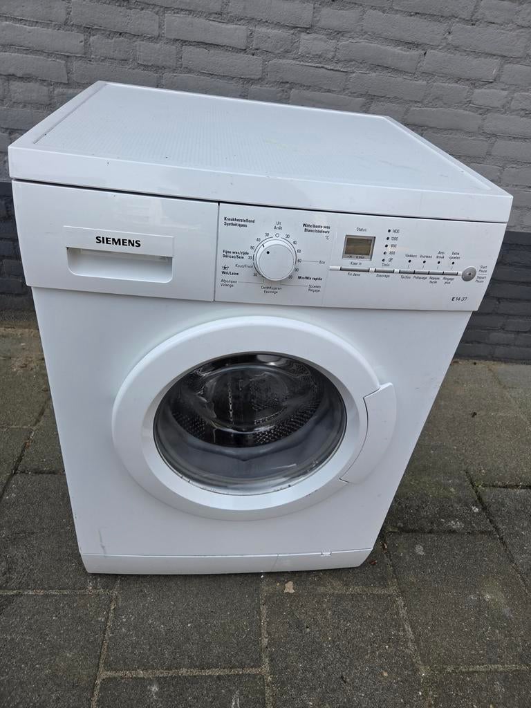 Te koop wasmachine merk is Siemens, Ophalen, Gebruikt, 1200 tot 1600 toeren, 85 tot 90 cm