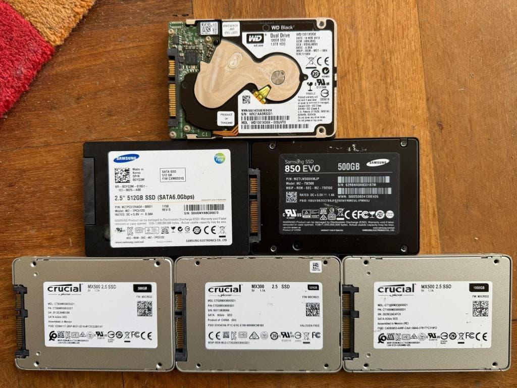 500GB + 1TB SSD 2.5" / 240GB mSATA / 1TB NVMe / RAM SO-DIMM, Computers en Software, Harde schijven, Intern, SSD, Nieuw, Ophalen of Verzenden