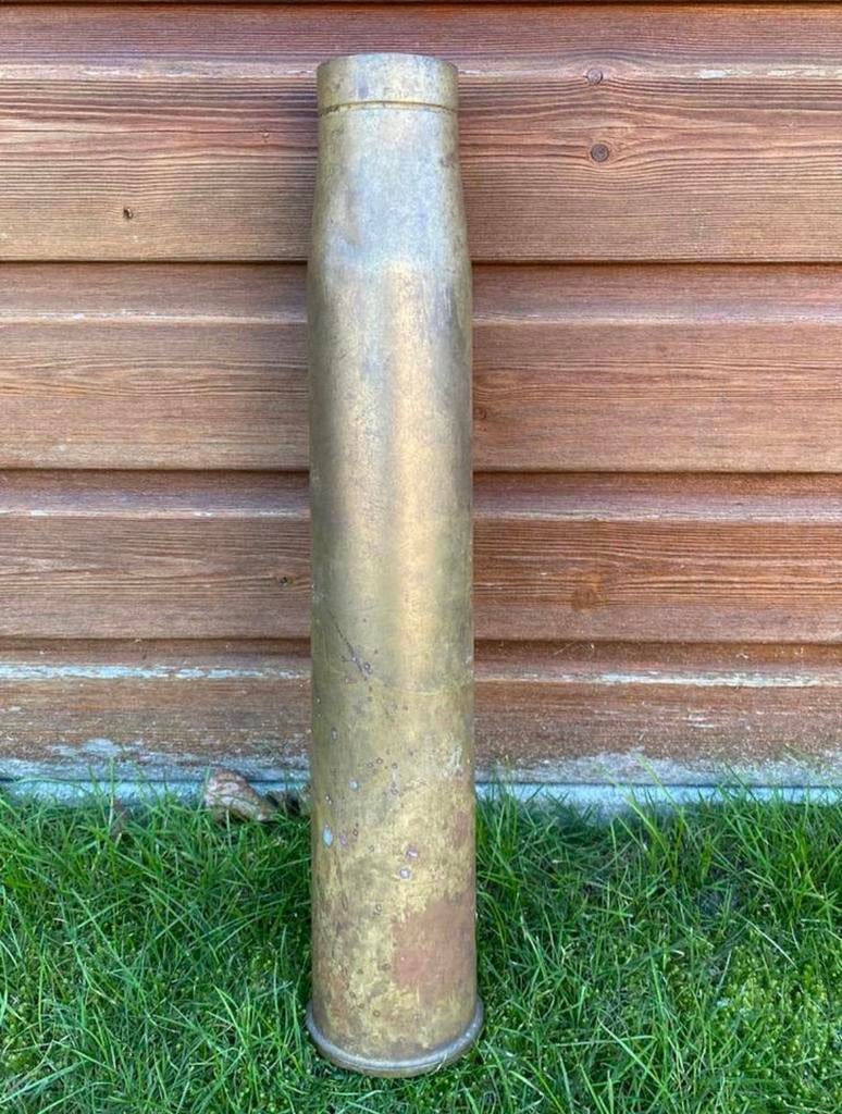 Engelse 6 pdr huls antie tank WW2, Verzamelen, Ophalen of Verzenden, Landmacht, Engeland, Hulzen of Bodemvondsten