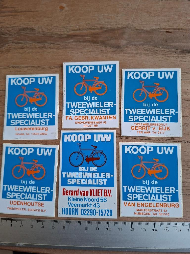 Stickers tweewieler specialist, Verzamelen, Verzenden, Zo goed als nieuw, Bedrijf of Vereniging