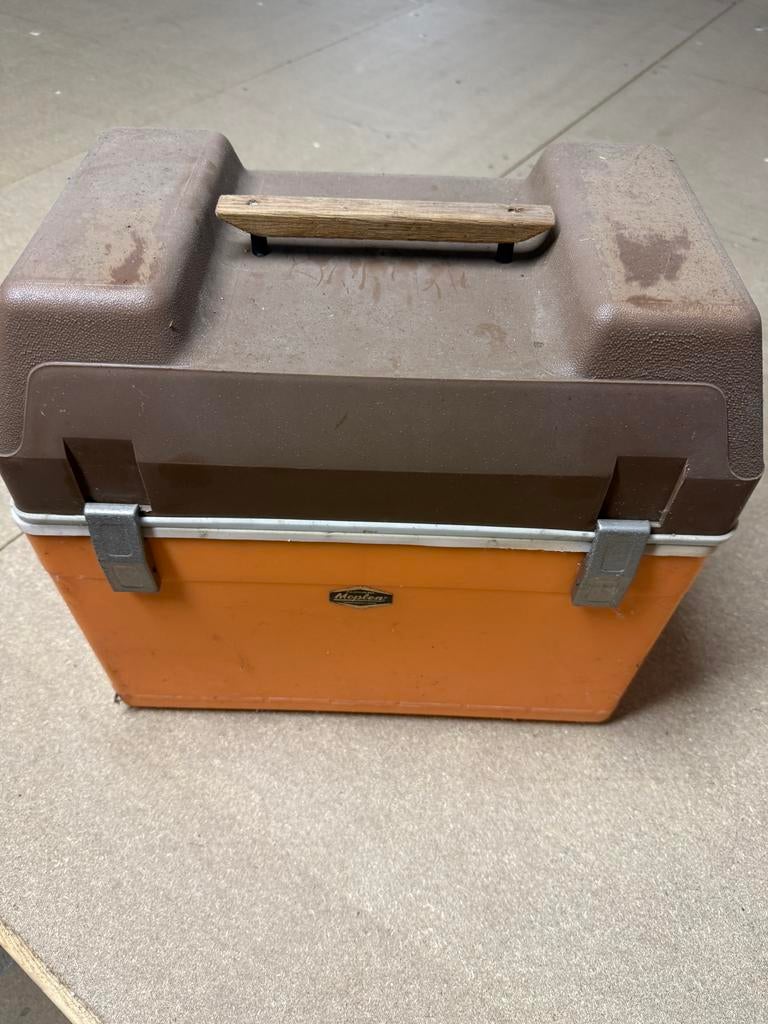 Vintage Mepal koelbox - Oranje/Bruin, Ophalen of Verzenden, Gebruikt, Koelbox