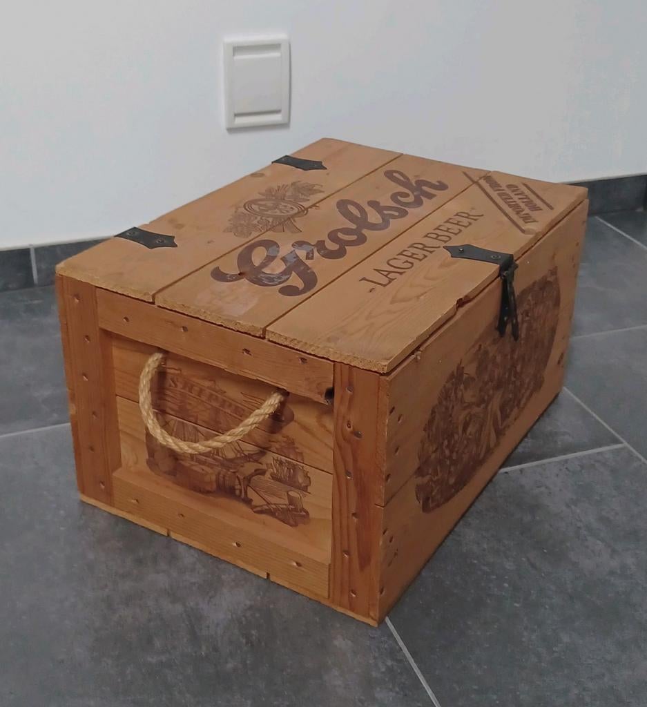 Vintage houten Grolsch bierkist, Huis en Inrichting, Ophalen of Verzenden, Zo goed als nieuw
