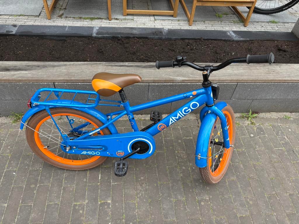 Kinderfiets Amigo 18 inch, Ophalen, Gebruikt, 16 tot 20 inch