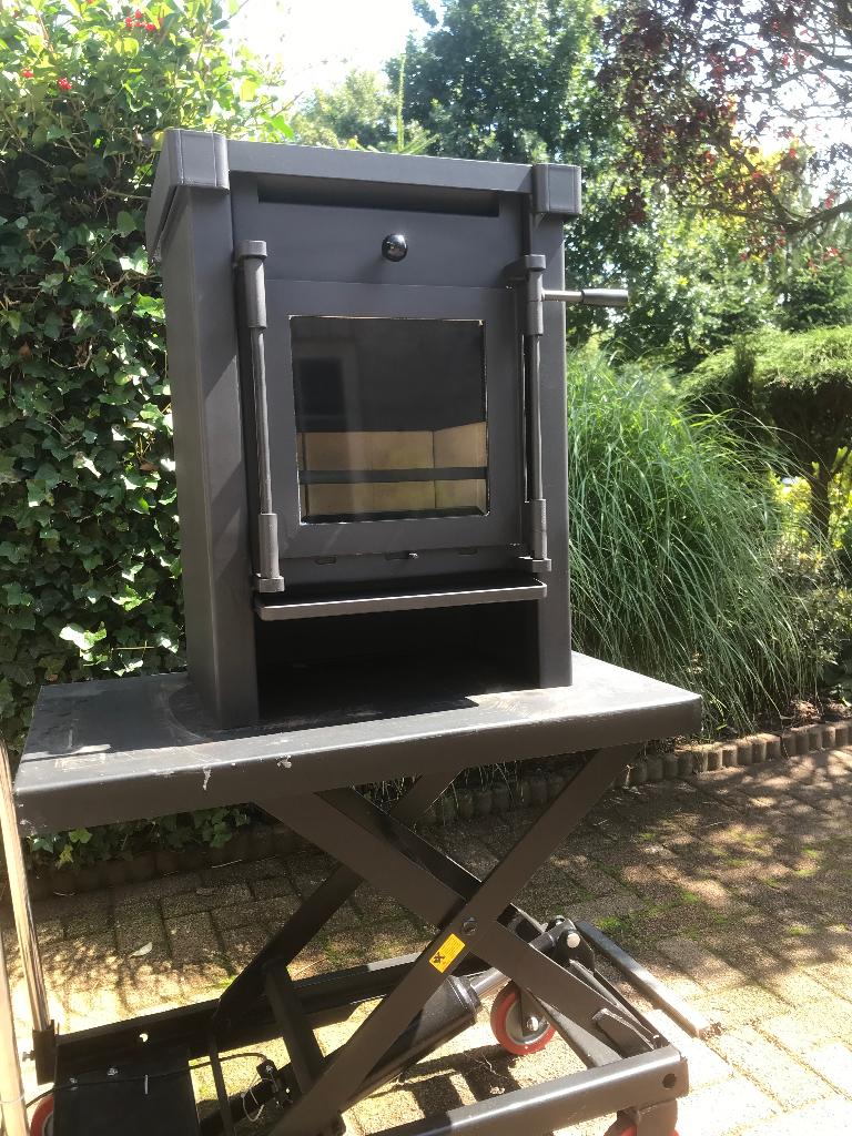 Janus 6 kw houtkachel, Huis en Inrichting, Ophalen, Houtkachel, Zo goed als nieuw, Vrijstaand