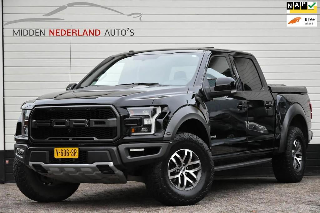 Ford F150 3.5 V6 Ecoboost SuperCrew Raptor, Automaat, Zwart, 3500 cc, Zwart