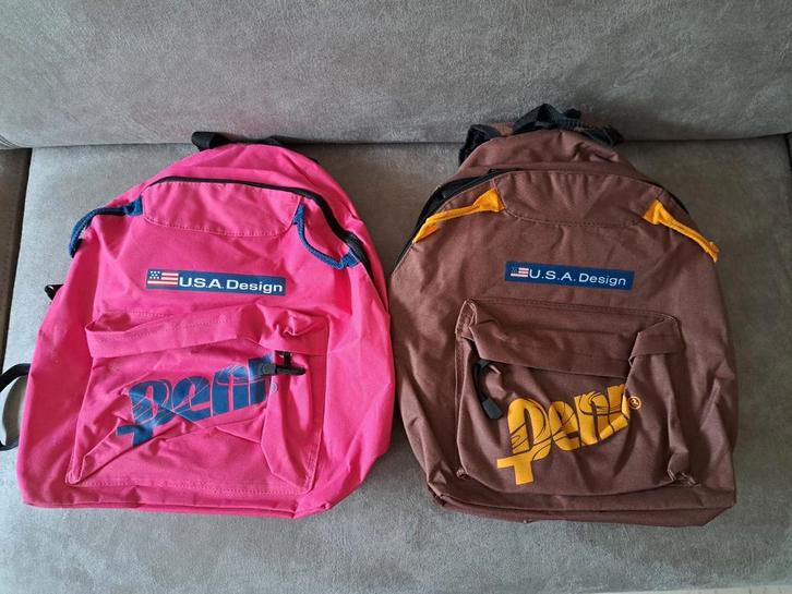 2 Nieuwe rugzakken - Roze en Bruin, Sieraden, Tassen en Uiterlijk, Tassen | Rugtassen, Nieuw, Overige merken, 25 tot 40 cm, 45 tot 60 cm