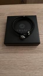 Mooie Versace armband voor heren, Sieraden, Tassen en Uiterlijk, Armbanden, Verzenden, Zo goed als nieuw, Zwart, Zilver