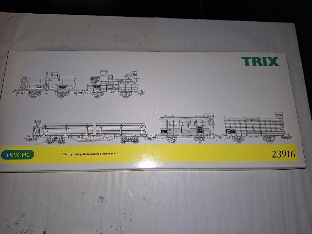 Trix 23916 Goederenwagen Set Badische St.bahn, Hobby en Vrije tijd, Modeltreinen | H0, Gelijkstroom, Trix, Wagon, Ophalen of Verzenden