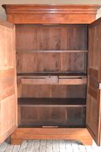 Prachtige strakke antieke eiken houten Louis Philippe kast., Verzenden