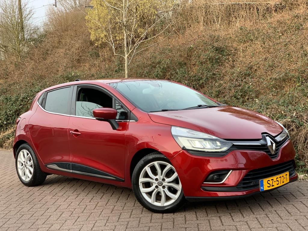 Renault Clio 1.5 dCi Ecoleader Intens LEDER CAM NAV 2018 LUX, Auto's, Renault, Voorwielaandrijving, Gebruikt, Lichtsensor, Leder en Stof