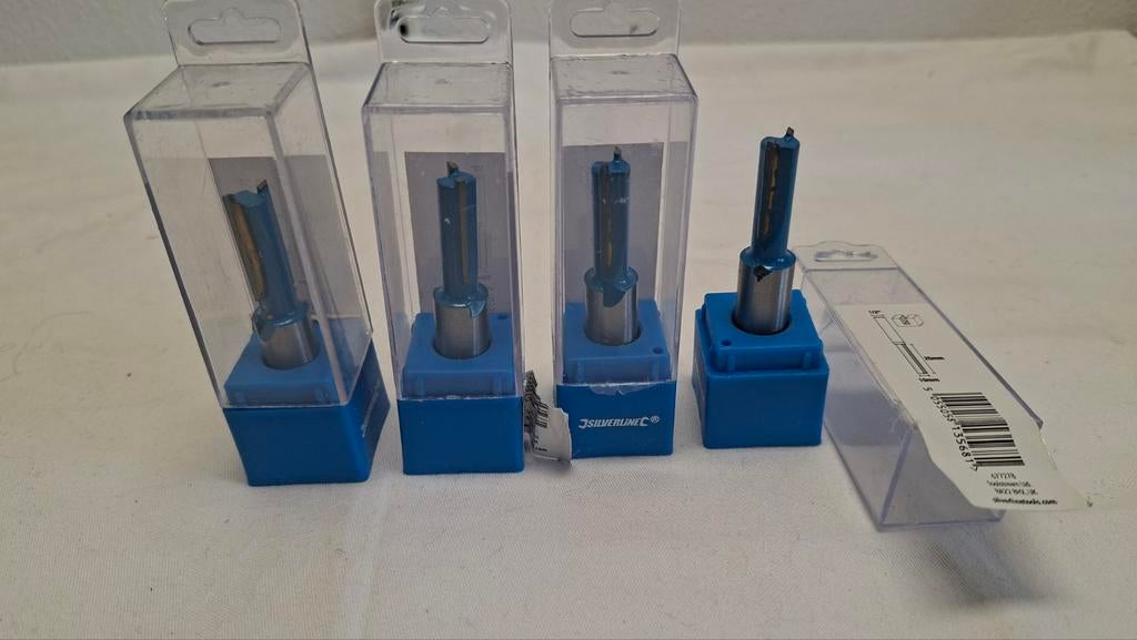 4 x Bovenfrees 1/2" x 25mm - Silverline 6/77278, Silverline, Nieuw, Ophalen of Verzenden, Bovenfrees