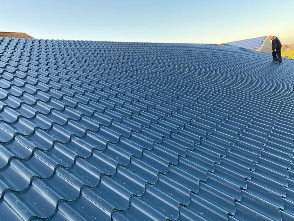 25x Dakpanplaten 4.70m Antraciet –Geïsoleerd–Nieuw, Doe-het-zelf en Verbouw, Dakpannen en Dakbedekking, Ophalen, Zwart, Nieuw