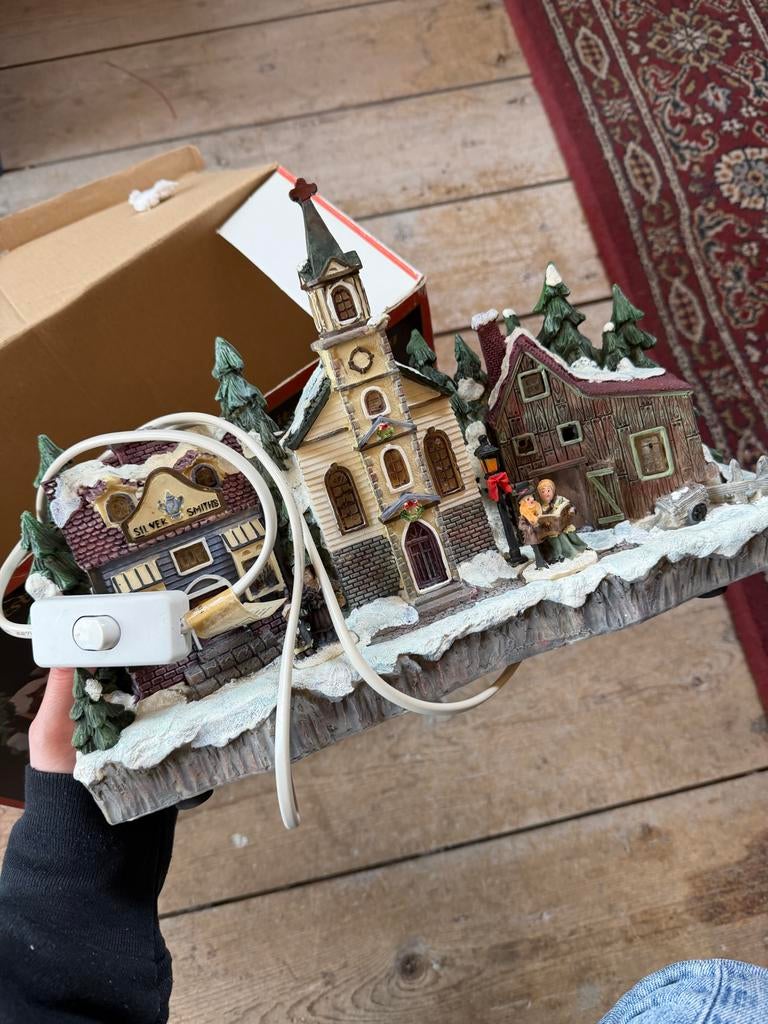 Verlichte kerststraat, Diversen, Ophalen of Verzenden, Zo goed als nieuw