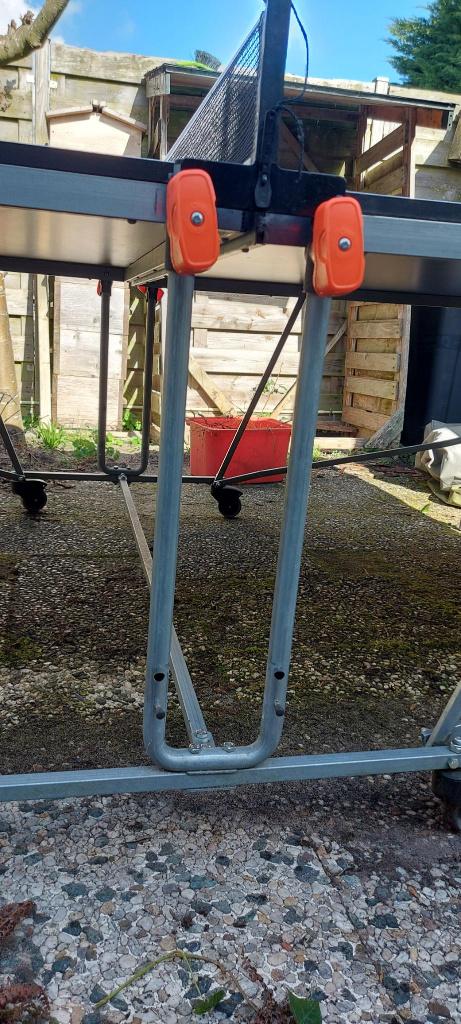 Tafeltennis tafel, Sport en Fitness, Ophalen, Gebruikt, Tafel Indoor, Verrijdbaar