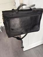 Te Koop :Leren Akte tas, Sieraden, Tassen en Uiterlijk, Tassen | Schooltassen, Bruin, Aktetas of Boekentas, Zo goed als nieuw