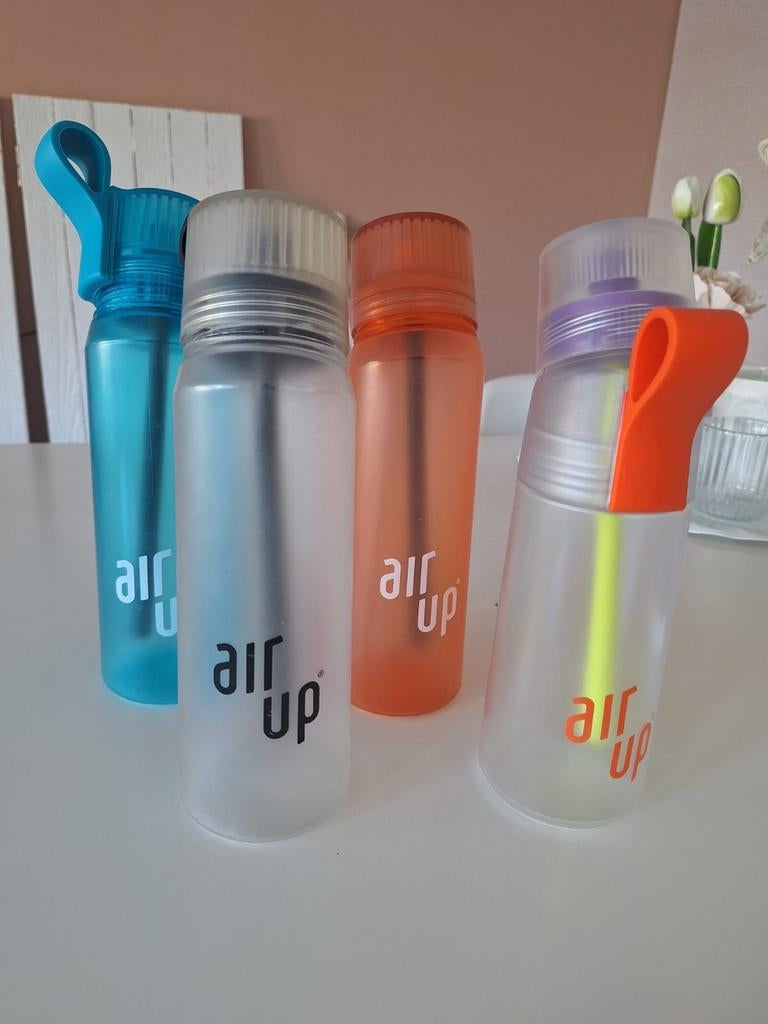 4 Air Up flessen - diverse kleuren (exclusief pods), Sport en Fitness, Ophalen of Verzenden, Gebruikt