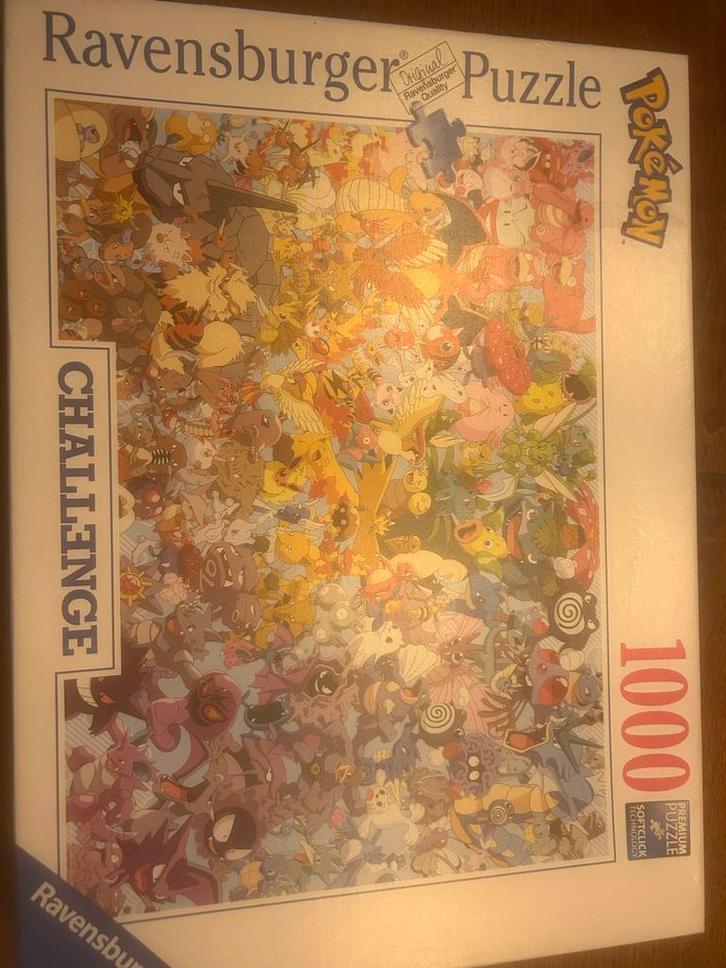 Ravensburger Pokémon Legpuzzel 1000 stukjes, Hobby en Vrije tijd, Denksport en Puzzels, Zo goed als nieuw, Legpuzzel, 500 t/m 1500 stukjes