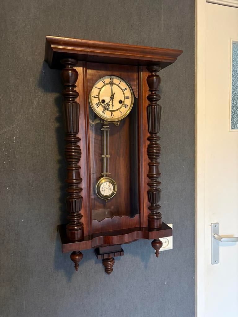GERMAN R & A WALL CLOCK, Schlenker & Kienzle, Schw, Antiek en Kunst, Antiek | Klokken, Ophalen