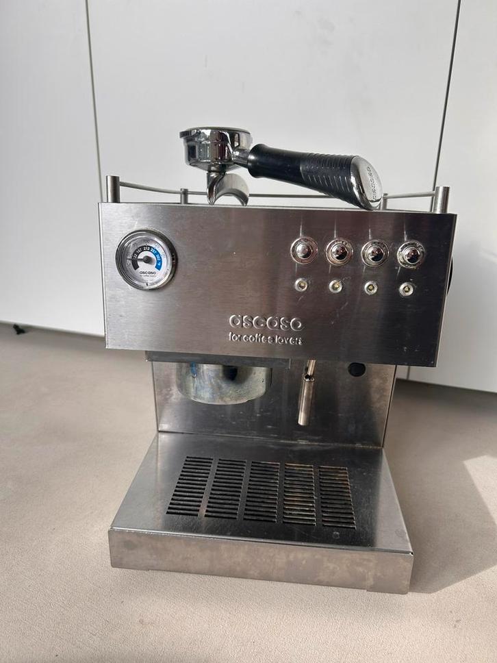 Ascaso Steel UNO Espressomachine - RVS, Witgoed en Apparatuur, Koffiezetapparaten, Gebruikt, Gemalen koffie, Espresso apparaat