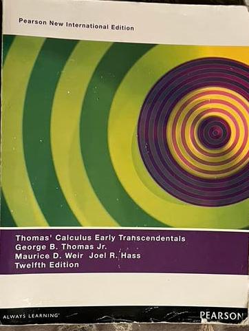 Thomas' Calculus Early Transcendentals 12e, Ophalen of Verzenden, Beta, Zo goed als nieuw, HBO