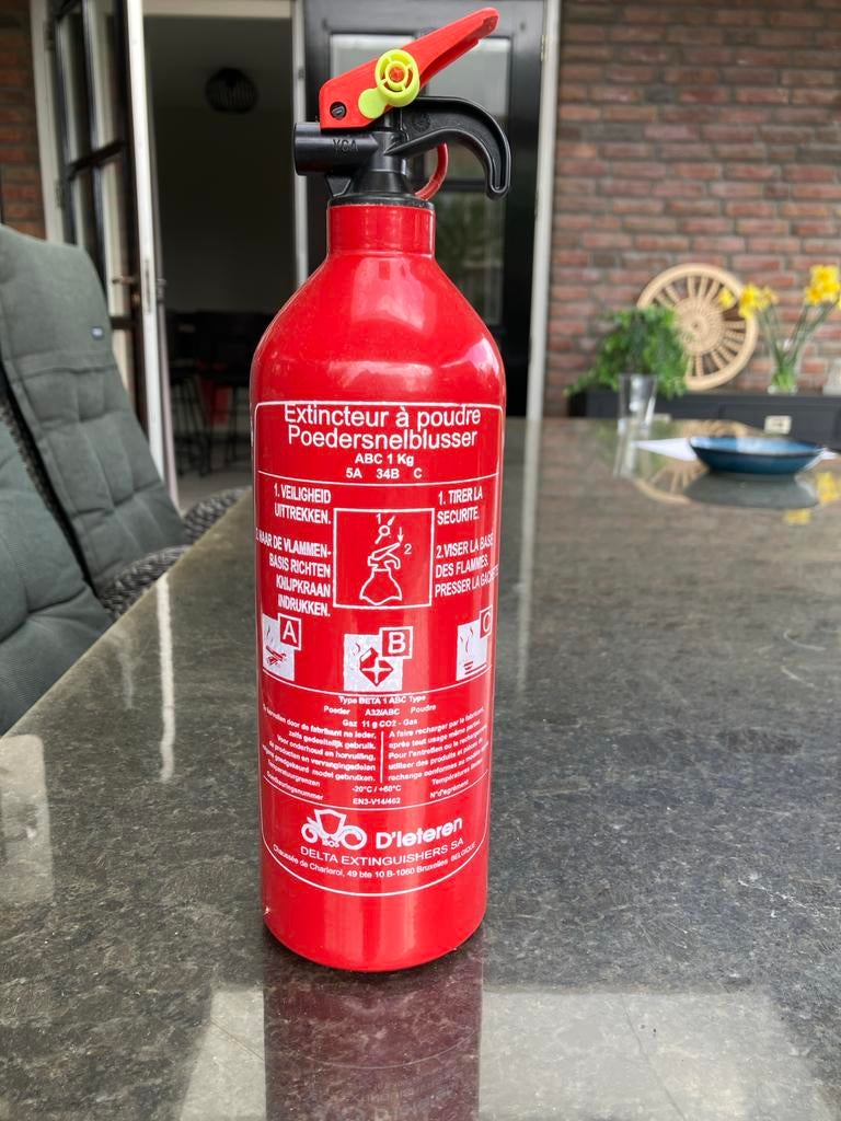 Nieuwe Brandblusser 1 kg Poedersnelblusser ABC, Ophalen of Verzenden, Nieuw, Brandblusser