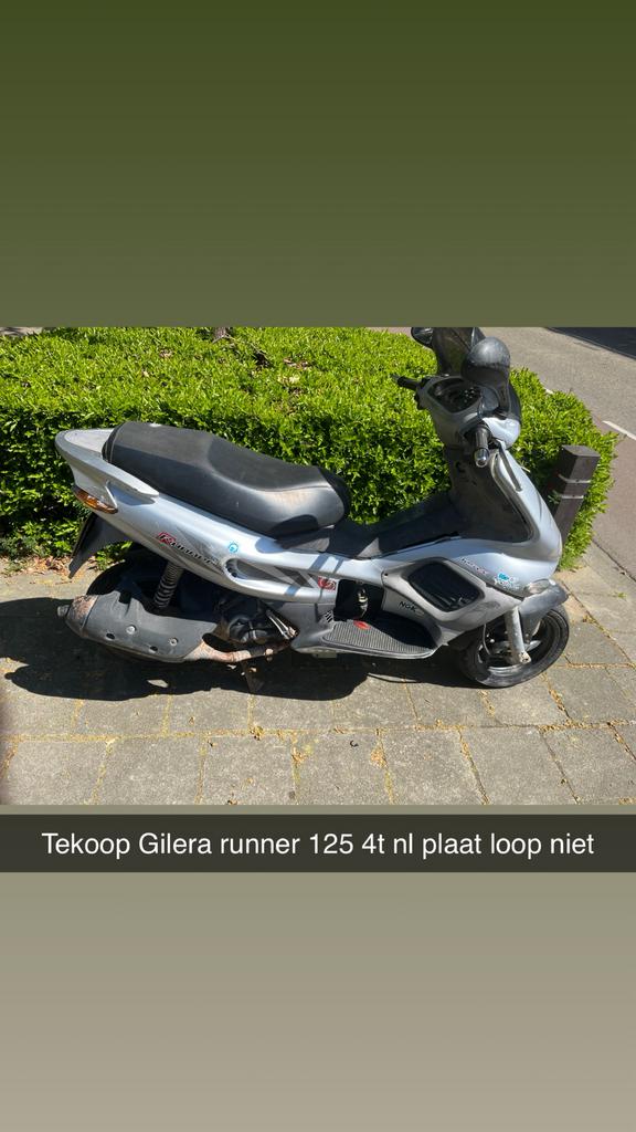 Tekoop gilera runner 125cc vxr 4t 180cc piaggio, Ophalen of Verzenden, Benzine, Overige modellen