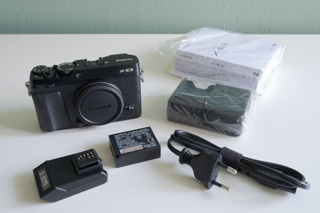 Fujifilm X-E3 Zwart (Nieuwstaat / 912 Clicks), Audio, Tv en Foto, Fotocamera's Digitaal, Compact, Ophalen of Verzenden, Zo goed als nieuw