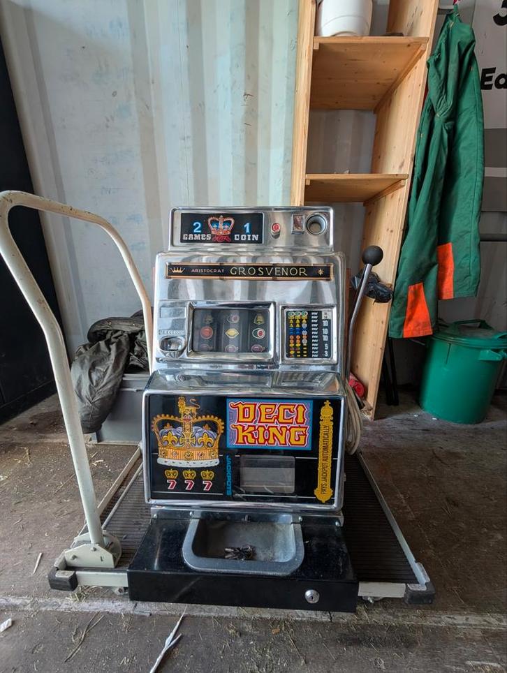 Eenarmige Bandiet/ Gokkast/ Aristocrat Grosvenor/ Deci King, Verzamelen, Automaten | Gokkasten en Fruitautomaten, Gebruikt, Overige munten