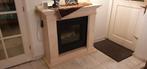 Schouw in marmerlook met elektrische kachel, Ophalen, Vrijstaande haard, Elektrische haard