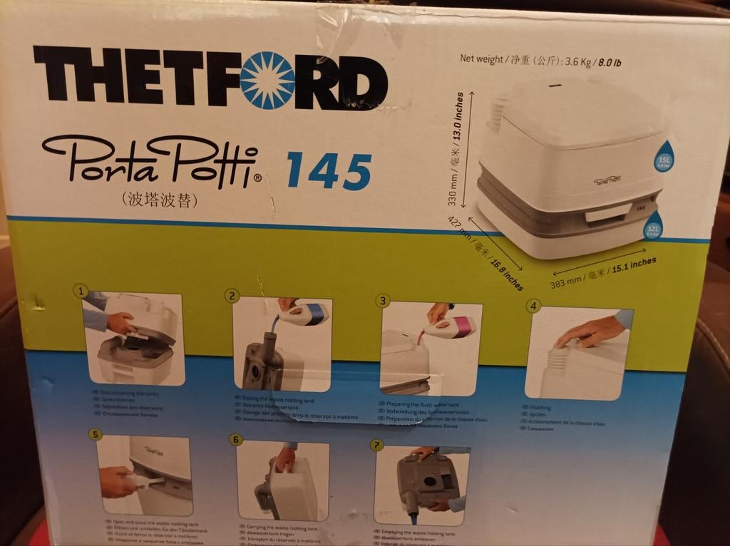 Thetford Porta Potti 145, Caravans en Kamperen, Kampeeraccessoires, Ophalen of Verzenden, Nieuw