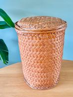 Vintage rotan opbergmand wasmand speelgoedmand, Ophalen of Verzenden, Gebruikt, Rond