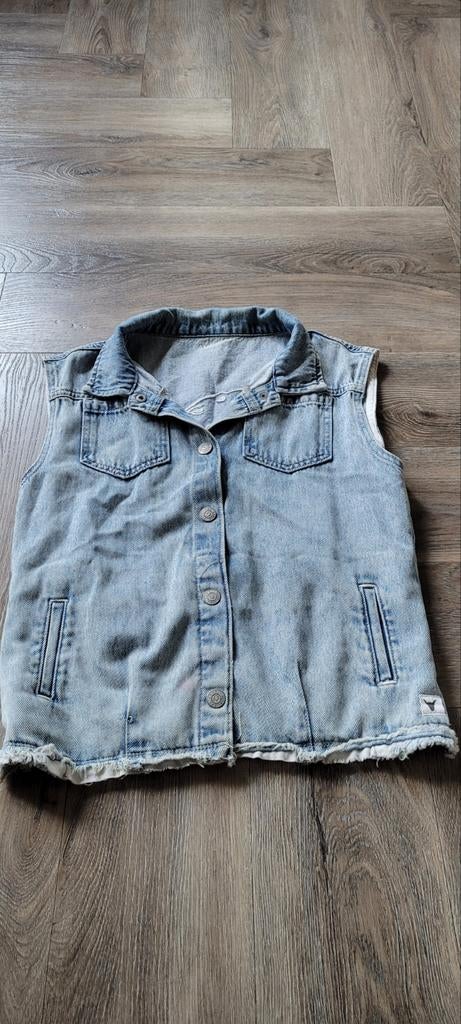 Stoer spijkergilet, Kinderen en Baby's, Kinderkleding | Maat 146, Ophalen of Verzenden, Gebruikt, Meisje, Overige typen