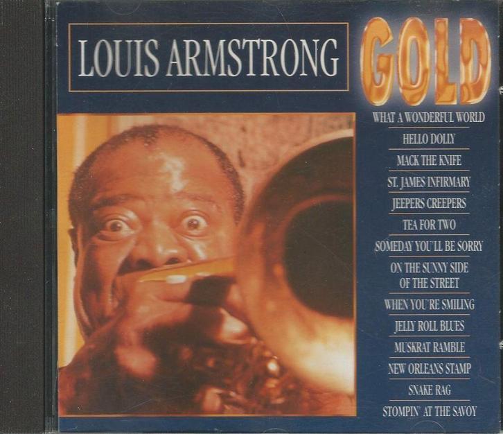 Louis Armstrong - Gold = 1,99, Cd's en Dvd's, Cd's | Jazz en Blues, Zo goed als nieuw, Jazz, 1980 tot heden, Ophalen of Verzenden