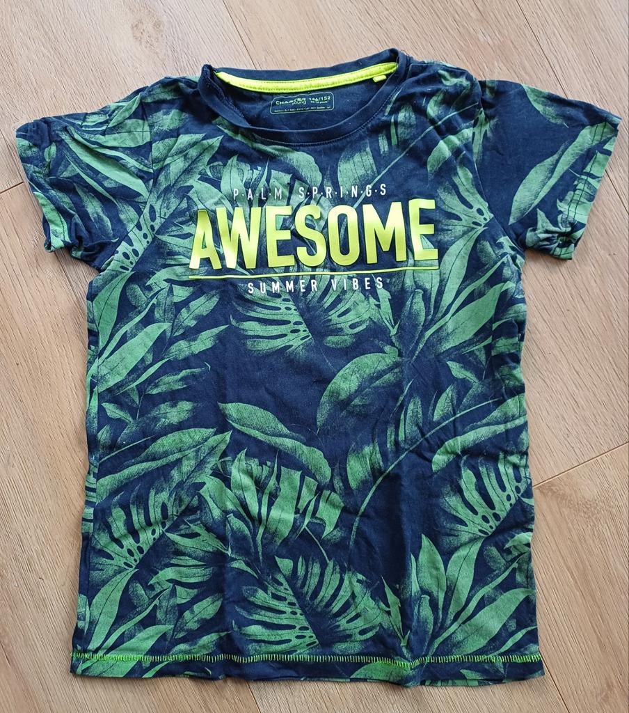 TAKKO Fashion T-shirt Tropische Print Maat 146/152, Ophalen of Verzenden, Zo goed als nieuw, Takko fashion, Jongen