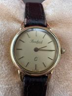 Vintage Bouchard Geneve Gouden Dameshorloge, Overige merken, Leer, Polshorloge, Ophalen of Verzenden