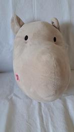 Schattig Nijlpaard Hoofd Knuffelkussen van KPM, Ophalen of Verzenden