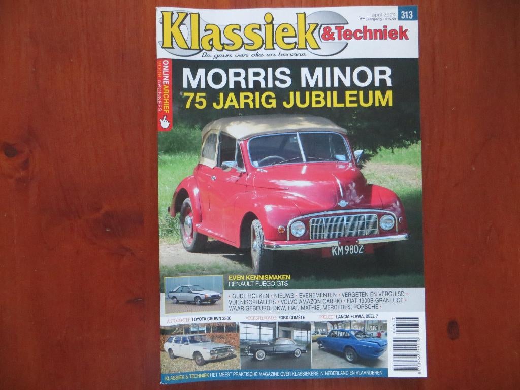 Klassiek & Techniek 313 75 jaar Morris Minor, Renault Fuego, Ophalen of Verzenden, Nieuw, Renault