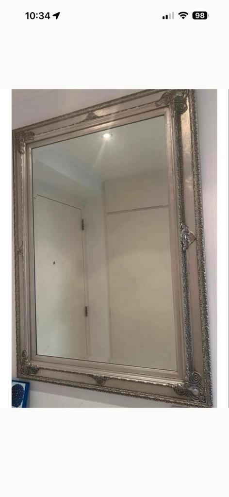 Nieuw Barok spiegel 110x81 cm, Huis en Inrichting, Woonaccessoires | Spiegels, Zo goed als nieuw, Rechthoekig, Ophalen of Verzenden