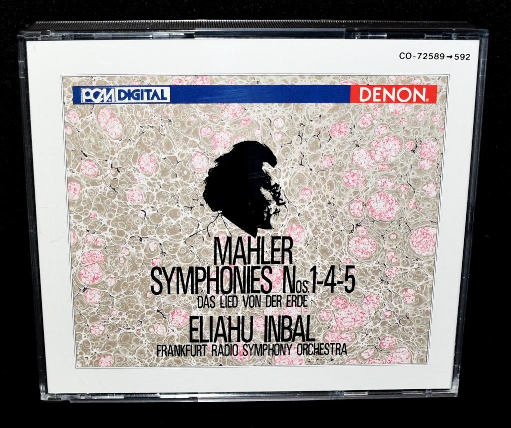 Mahler - Symphonies Nos. 1-4-5 (4 CD BOX) (Denon, 1988), Cd's en Dvd's, Cd's | Klassiek, Verzenden, Classicisme, Zo goed als nieuw
