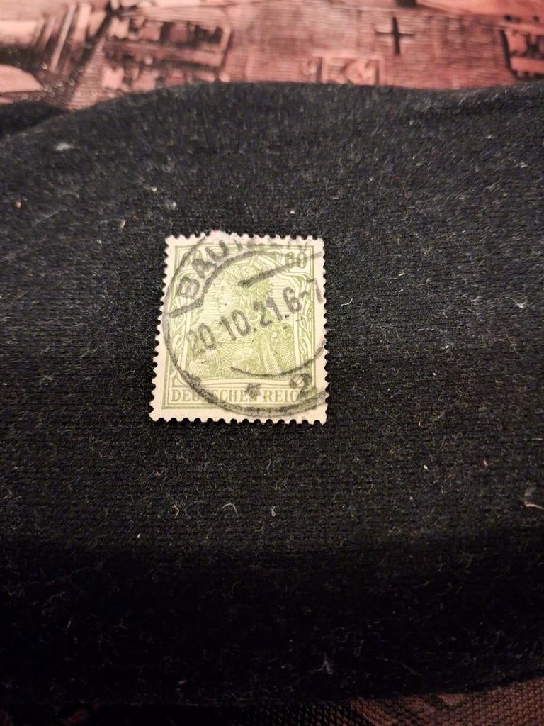 Duitse postzegel, gestempeld, Duitse Keizerrijk, Ophalen of Verzenden, Duitse Keizerrijk, Gestempeld