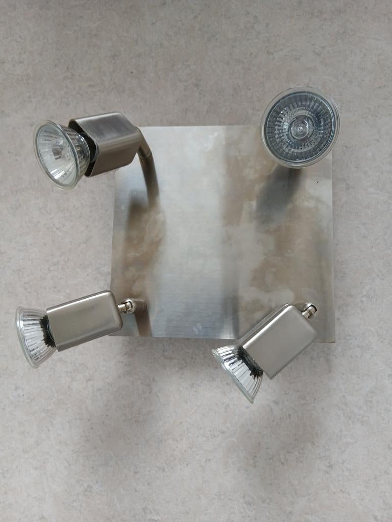 Moderne plafondspot met 4 richtbare lampen, Ophalen of Verzenden