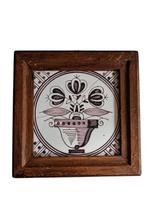 Antieke Hollandse Mangaan Tegel  -Delfts Paars-, Ophalen of Verzenden