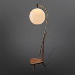 Mid century vintage vloerlamp jaren 60, Huis en Inrichting, Lampen | Vloerlampen, Ophalen, Gebruikt, Hout, .