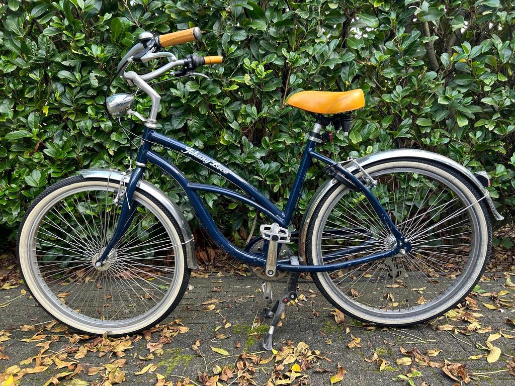 Johnny Loco Beach Cruiser Damesfiets - Blauw, Gebruikt, Versnellingen, 50 tot 53 cm, Ophalen