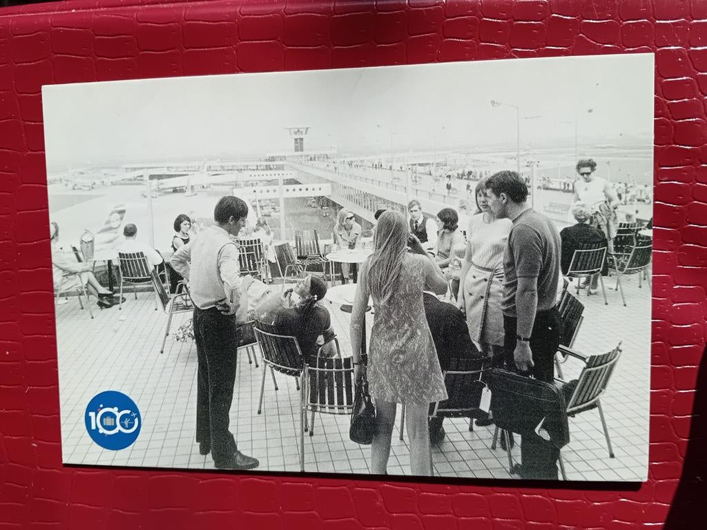 Ansichtkaart 100 jaar Schiphol, Verzenden, Gebruikt, Kaart, Foto of Prent