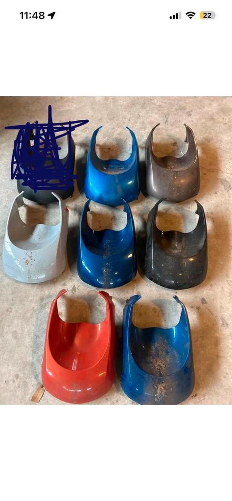 Peugeot Kisbee Onderkuip Set, Fietsen en Brommers, Brommeronderdelen | Scooters, Gebruikt, Peugeot, Kap, Ophalen of Verzenden