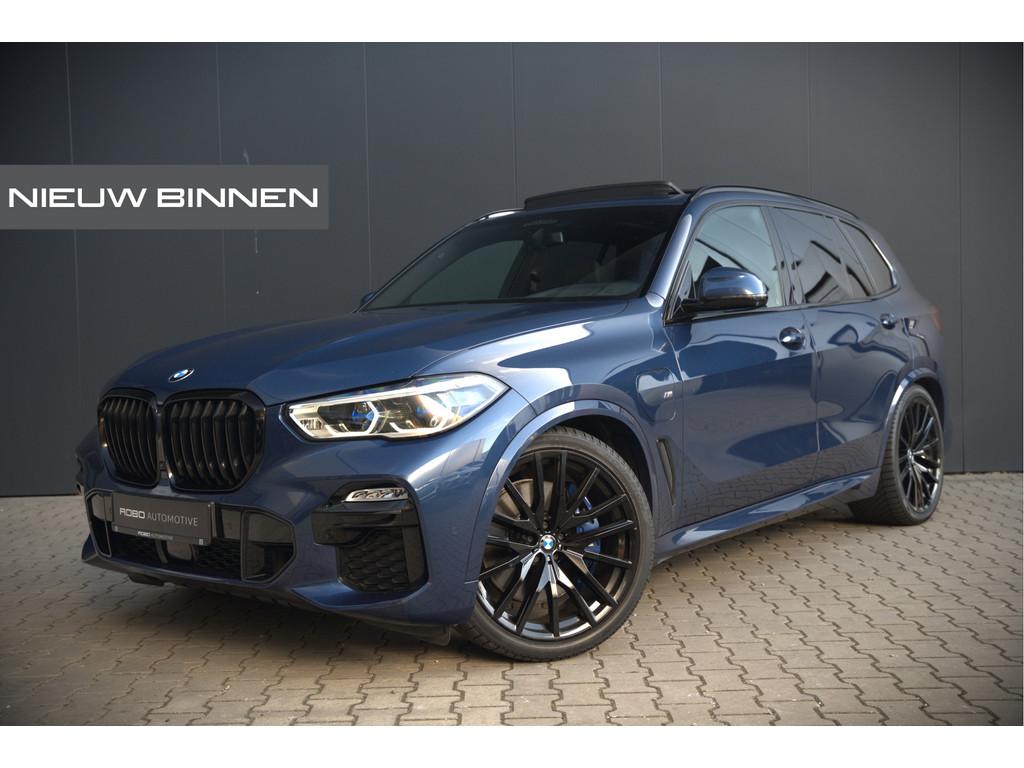 BMW X5 xDrive45e High Executive | Panoramadak | Harman Kardo, Auto's, Gebruikt, 394 pk, Blauw, Vierwielaandrijving
