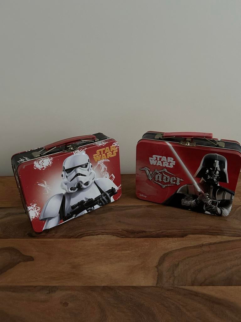 Star Wars Lunchboxen - Darth Vader & Stormtrooper, Ophalen of Verzenden, Zo goed als nieuw, Gebruiksvoorwerp