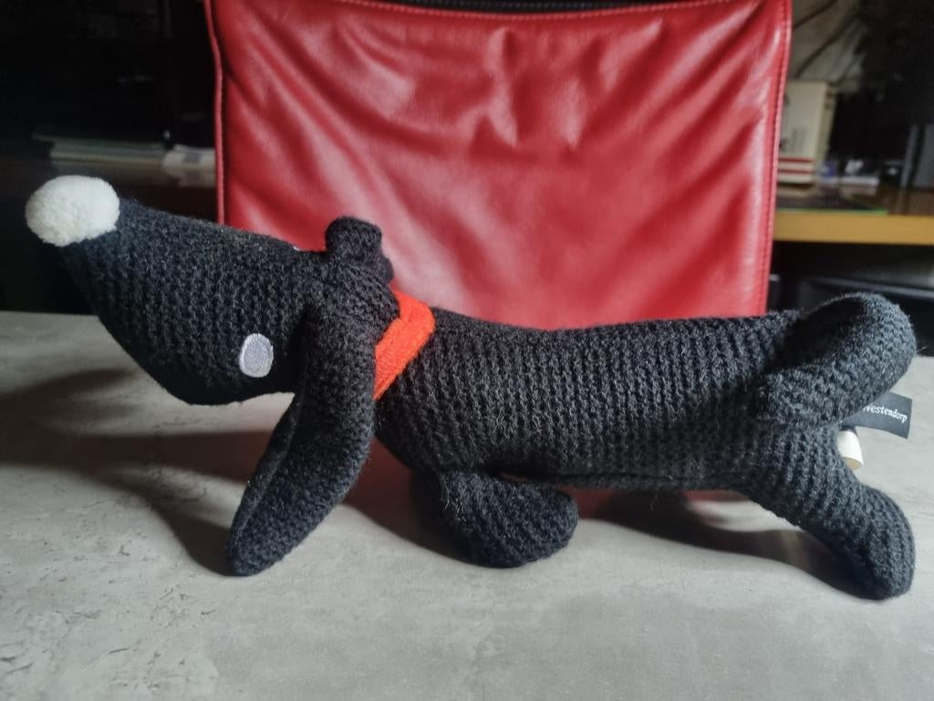 Orig,Hema,FiepWestendorp,TAKKIE(Gebreidt),35cm,Label,Nieuw!, Hema, Overige karakters, Nieuw, Zwart